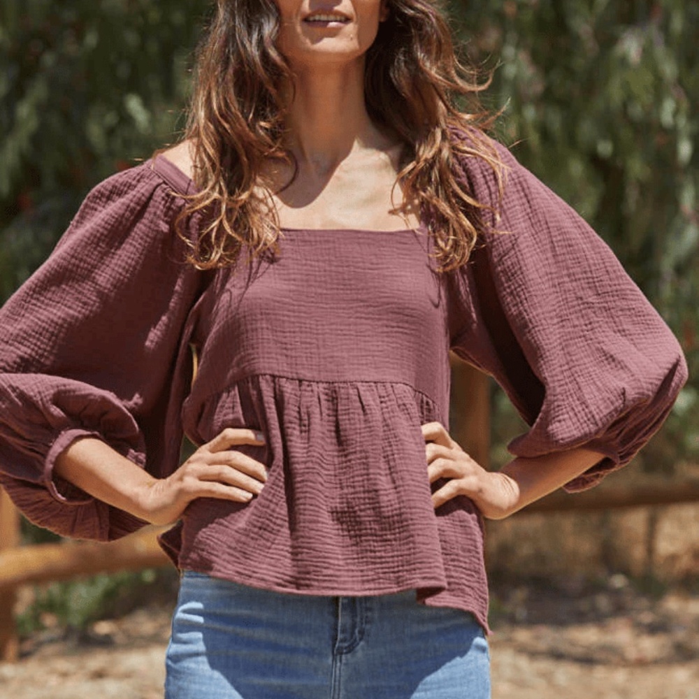 Gauze blouse